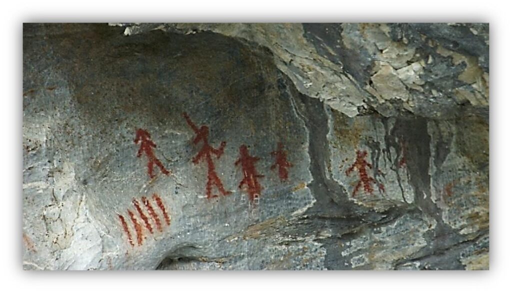 Pictograph of Atahm at Adams Lake.