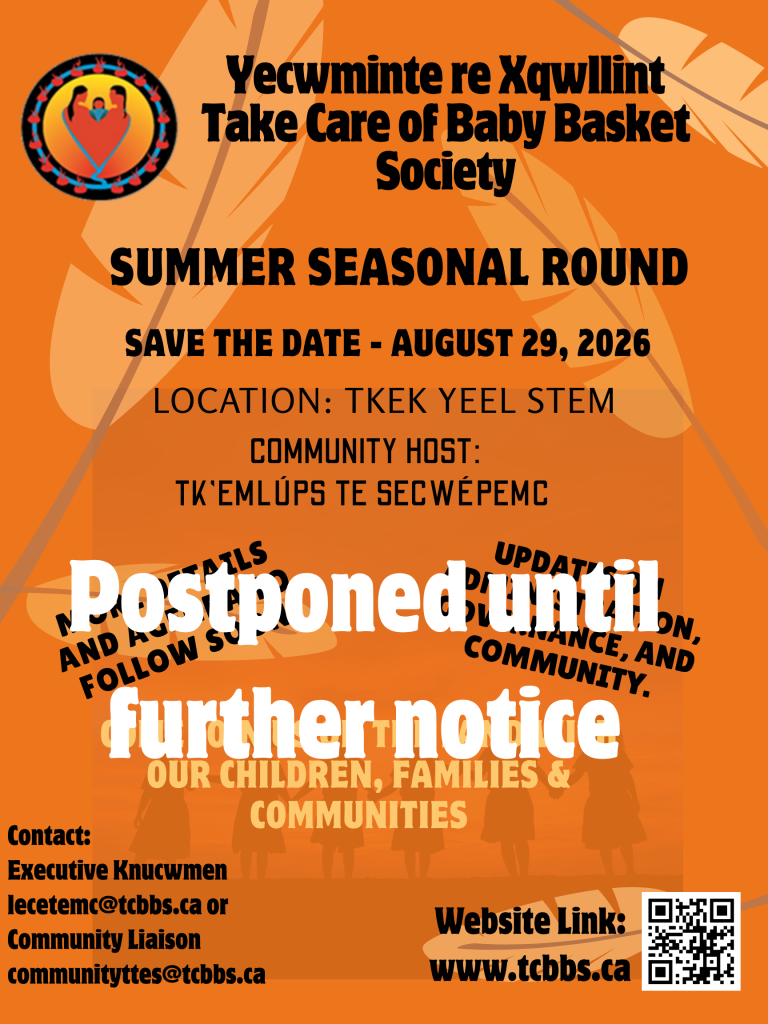 Yecwminte re Xqwllint -Summer Seasonal Round Postpone